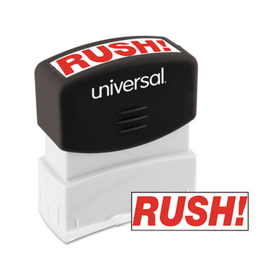 Message Stamp, Rush, Pre-inked One-color, Red Message Stamp, Rush, Pre-inked One-color, Red