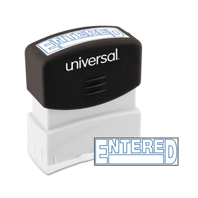 Message Stamp, Entered, Pre-inked One-color, Blue Message Stamp, Entered, Pre-inked One-color, Blue