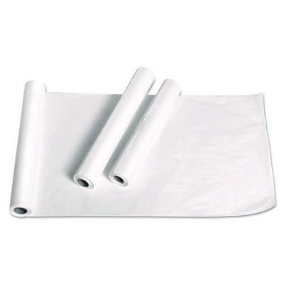 Exam Table Paper, Deluxe Crepe, 18" X 125 Ft, White, 12 Rolls/carton