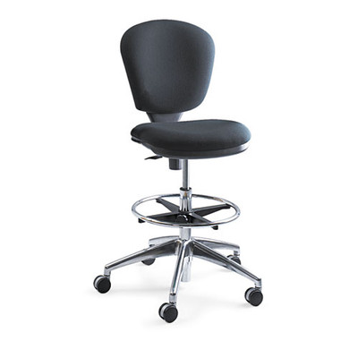 Metro Collection Extended-height Chair, Supports Up To 250 Lb, 23" To 33" Seat Height, Black Seat/back, Chrome Base Metro Collection Extended-height Chair, Supports Up To 250 Lb, 23" To 33" Seat Height, Black Seat/back, Chrome Base