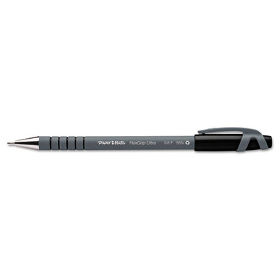 Flexgrip Ultra Ballpoint Pen, Stick, Fine 0.8 Mm, Black Ink, Gray Barrel, Dozen Flexgrip Ultra Ballpoint Pen, Stick, Fine 0.8 Mm, Black Ink, Gray Barrel, Dozen