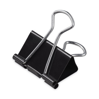 Binder Clips, Mini, Black/silver, Dozen - VISUNV10199