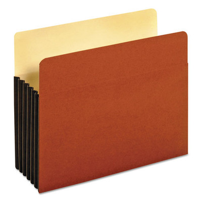 File Pocket W/ Tyvek, 5.25" Expansion, Letter Size, Redrope, 10/box