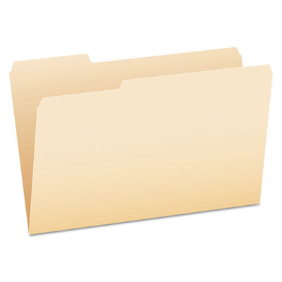 Manila File Folders, 1/3-cut Tabs: Assorted, Legal Size, 0.75" Expansion, Manila, 100/box - VISPFX75313
