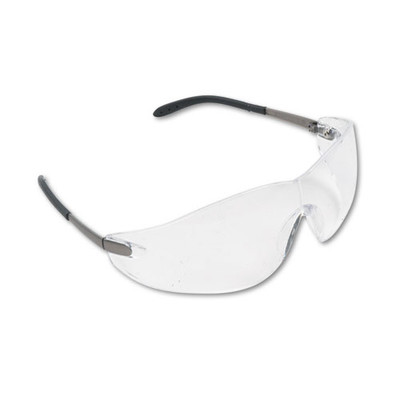 Blackjack Wraparound Safety Glasses, Chrome Plastic Frame, Clear Lens, 12/box Blackjack Wraparound Safety Glasses, Chrome Plastic Frame, Clear Lens, 12/box