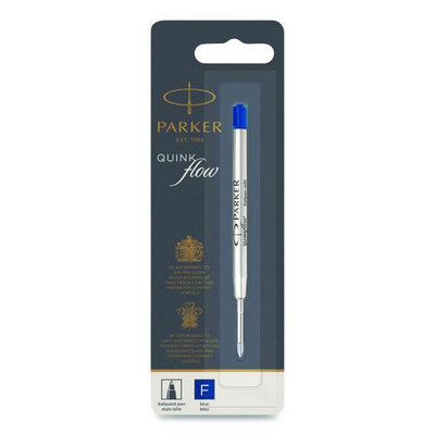 Refill For Parker Ballpoint Pens, Fine Conical Tip, Blue Ink