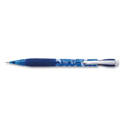 Icy Mechanical Pencil, 0.7 Mm, Hb (#2.5), Black Lead, Transparent Blue Barrel, Dozen Icy Mechanical Pencil, 0.7 Mm, Hb (#2.5), Black Lead, Transparent Blue Barrel, Dozen