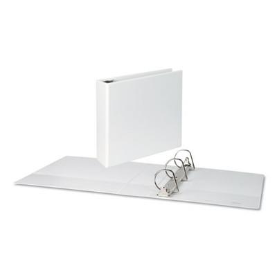 Slant-ring View Binder, 3 Rings, 3" Capacity, 11 X 8.5, White