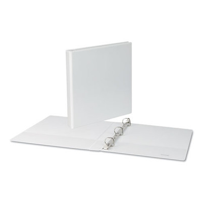 Slant-ring View Binder, 3 Rings, 1" Capacity, 11 X 8.5, White
