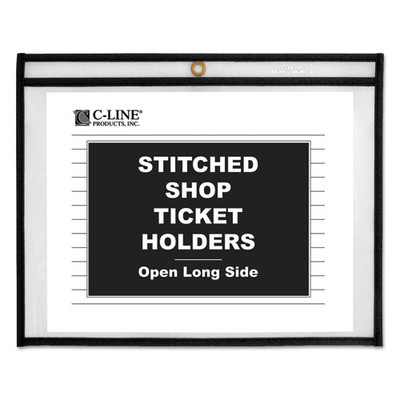 Shop Ticket Holders, Stitched, Both Sides Clear, 75 Sheets, 12 X 9, 25/box Shop Ticket Holders, Stitched, Both Sides Clear, 75 Sheets, 12 X 9, 25/box