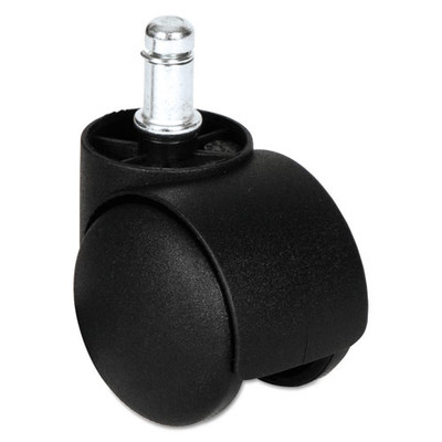 Dual Wheel Hooded Casters, B Stem, 1.5" Caster, Black Dual Wheel Hooded Casters, B Stem, 1.5" Caster, Black