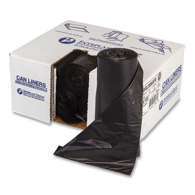 Low-density Commercial Can Liners, 30 Gal, 0.9 Mil, 30" X 36", Black, 200/carton