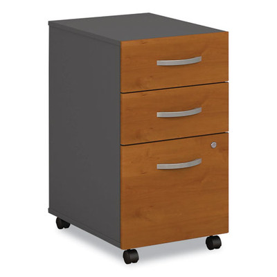 Series C Mobile Pedestal File, Left/right, 3-drawers: Box/box/file, Legal/letter/a4/a5, Cherry/gray, 15.75" X 20.25" X 27.88"
