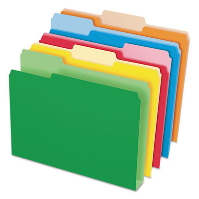 Double Stuff File Folders, 1/3-cut Tabs: Assorted, Letter Size, Assorted Colors, 50/pack Double Stuff File Folders, 1/3-cut Tabs: Assorted, Letter Size, Assorted Colors, 50/pack