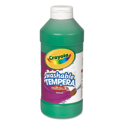Artista Ii Washable Tempera Paint, Green, 16 Oz Bottle Artista Ii Washable Tempera Paint, Green, 16 Oz Bottle