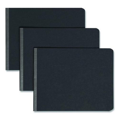 Prong Fastener Premium Pressboard Report Cover, Two-piece Prong Fastener, 2" Capacity,  8.5 X 11, Black/black
