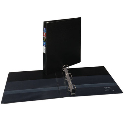 Heavy-duty Non-view Binder With Durahinge And One Touch Ezd Rings, 3 Rings, 1" Capacity, 11 X 8.5, Black