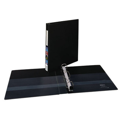 Heavy-duty Non-view Binder With Durahinge And One Touch Ezd Rings, 3 Rings, 1" Capacity, 11 X 8.5, Black - VISAVE79990