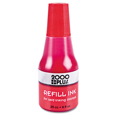 Self-inking Refill Ink, Red, 0.9 Oz. Bottle Self-inking Refill Ink, Red, 0.9 Oz. Bottle