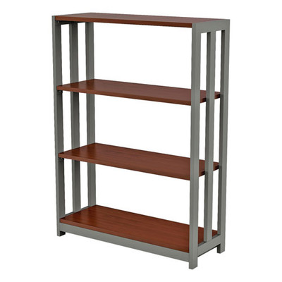 Trento Line Bookcase, Three-shelf, 31.5w X 11.5d X 43.25h, Cherry Trento Line Bookcase, Three-shelf, 31.5w X 11.5d X 43.25h, Cherry