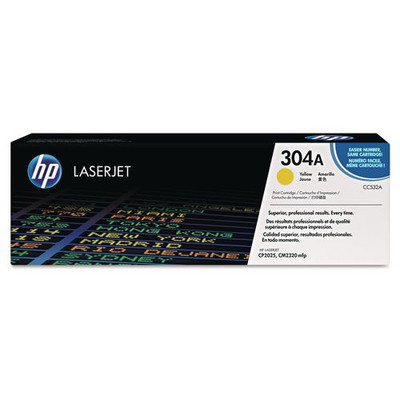 Hp 304a, (cc532a) Yellow Original Laserjet Toner Cartridge