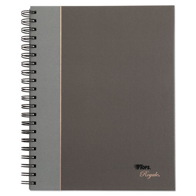 Royale Wirebound Business Notebooks, 1 Subject, Medium/college Rule, Black/gray Cover, 8.25 X 5.88, 96 Sheets Royale Wirebound Business Notebooks, 1 Subject, Medium/college Rule, Black/gray Cover, 8.25 X 5.88, 96 Sheets