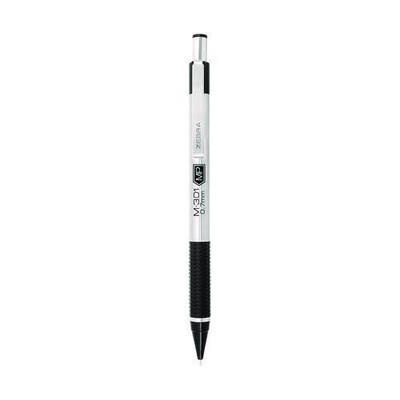 M-301 Mechanical Pencil, 0.7 Mm, Hb (#2.5), Black Lead, Steel/black Accents Barrel