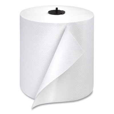 Paper Wiper Roll Towel, 7.68" X 1,150 Ft, White, 4 Rolls/carton