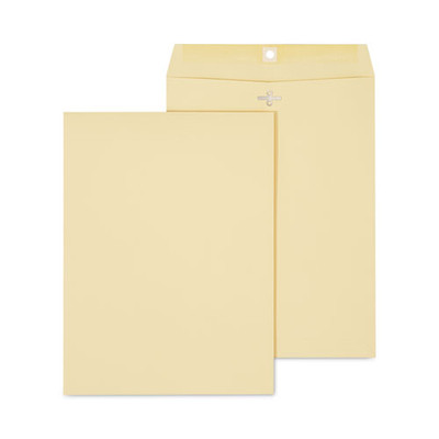 Kraft Clasp Envelope, #10 1/2, Square Flap, Clasp/gummed Closure, 9 X 12, Brown Kraft, 100/box