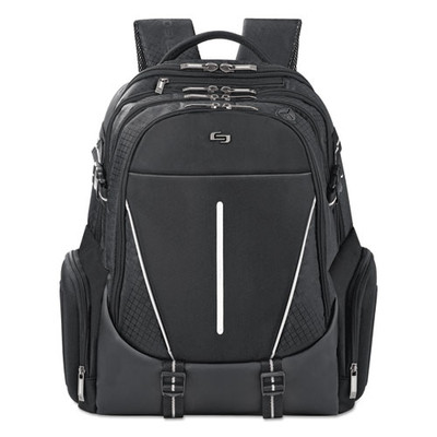 Active Laptop Backpack, Fits Devices Up To 17.3", Polyester, 12.5 X 6.5 X 19, Black Active Laptop Backpack, Fits Devices Up To 17.3", Polyester, 12.5 X 6.5 X 19, Black