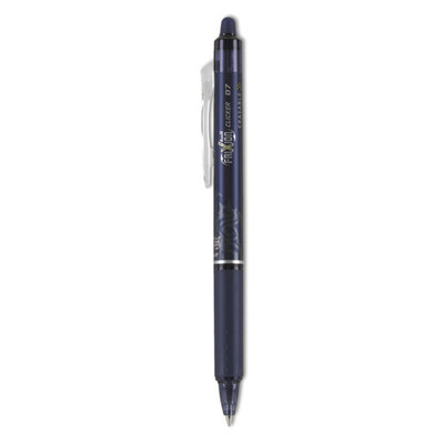Frixion Clicker Erasable Gel Pen, Retractable, Fine 0.7 Mm, Navy Ink, Navy Barrel