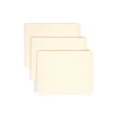 Manila End Tab Fastener Folders With Reinforced Tabs, 11-pt Manila, 2 Fasteners, Letter Size, Manila Exterior, 50/box