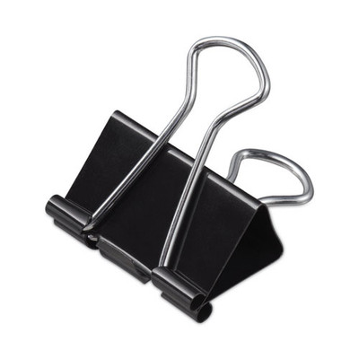 Binder Clips, Mini, Black/silver, 36/box