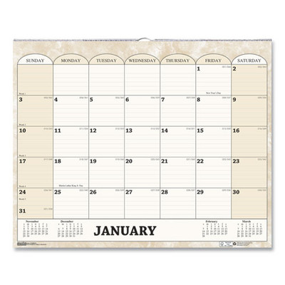 Recycled Monthly Horizontal Wall Calendar, Marble Stone Artwork, 14.88 X 12, White/sand Sheets, 12-month (jan To Dec): 2022 Recycled Monthly Horizontal Wall Calendar, Marble Stone Artwork, 14.88 X 12, White/sand Sheets, 12-month (jan To Dec): 2022
