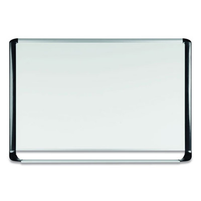 Porcelain Magnetic Dry Erase Board, 48x96, White/silver