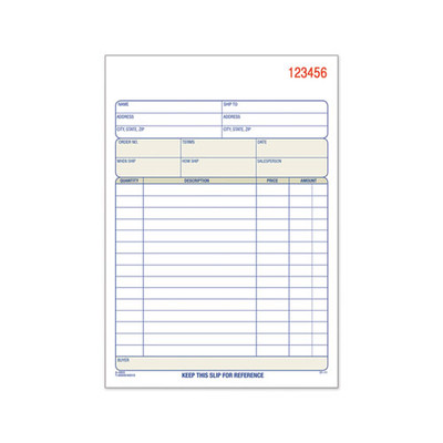 Sales Order Book, Two-part Carbonless, 5.56 X 7.94, 1/page, 50 Forms