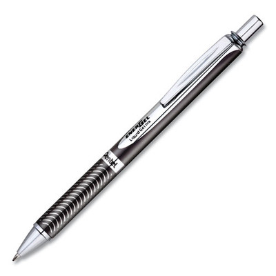 Energel Alloy Rt Gel Pen, Retractable, Medium 0.7 Mm, Black Ink, Black Barrel Energel Alloy Rt Gel Pen, Retractable, Medium 0.7 Mm, Black Ink, Black Barrel