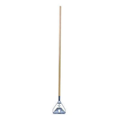 Quick Change Metal Head Mop Handle For No. 20 And Up Heads, 54" Wood Handle