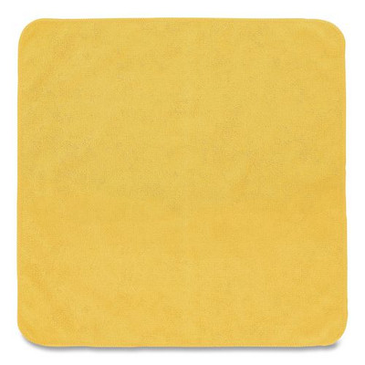 Microfiber Cleaning Cloths, 16 X 16, Yellow, 24/pack