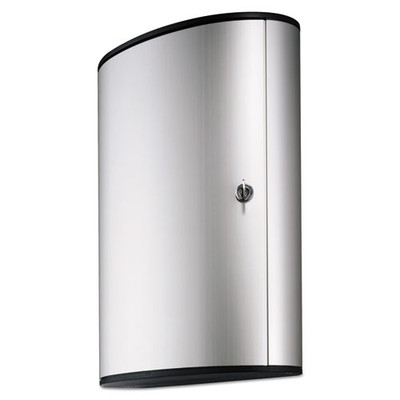 Locking Key Cabinet, 72-key, Brushed Aluminum, 11 3/4 X 4 5/8 X 15 3/4 - VISDBL195523