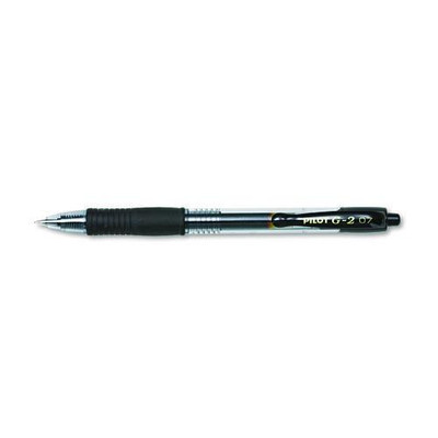 G2 Premium Gel Pen, Retractable, Fine 0.7 Mm, Black Ink, Smoke Barrel, 2/pack