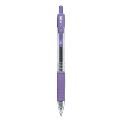 G2 Premium Gel Pen, Retractable, Extra-fine 0.5 Mm, Purple Ink, Smoke Barrel, Dozen
