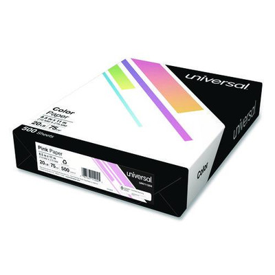 Deluxe Colored Paper, 20lb, 8.5 X 11, Pink, 500/ream