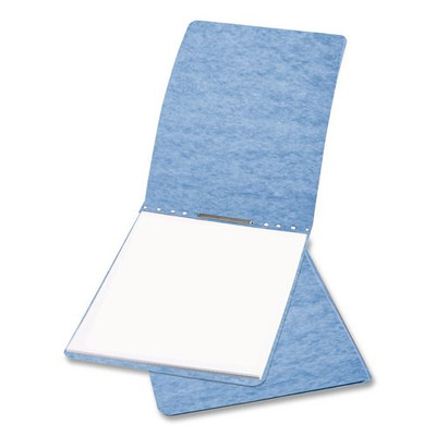 Presstex Report Cover With Tyvek Reinforced Hinge, Top Bound, Two-piece Prong Fastener, 2" Capacity, 8.5 X 14, Light Blue
