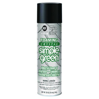 Foaming Crystal Industrial Cleaner And Degreaser, 20 Oz Aerosol Spray, 12/carton