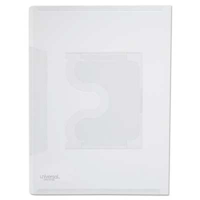 Transparent Deluxe Locking Project Files With Cd-rom Holder, Letter Size, Clear, 25/pack