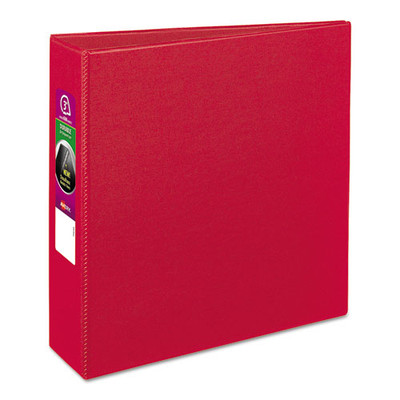 Durable Non-view Binder With Durahinge And Slant Rings, 3 Rings, 3" Capacity, 11 X 8.5, Red Durable Non-view Binder With Durahinge And Slant Rings, 3 Rings, 3" Capacity, 11 X 8.5, Red