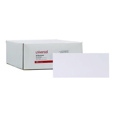 Business Envelope, #9, Square Flap, Gummed Closure, 3.88 X 8.88, White, 500/box - VISUNV35209