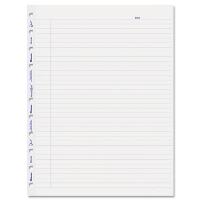 Miraclebind Ruled Paper Refill Sheets For All Miraclebind Notebooks And Planners, 11 X 9.06, White/blue Sheets, Undated Miraclebind Ruled Paper Refill Sheets For All Miraclebind Notebooks And Planners, 11 X 9.06, White/blue Sheets, Undated