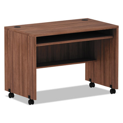 Alera Valencia Series Mobile Workstation Desk, 41.38" X 23.63" X 30", Modern Walnut Alera Valencia Series Mobile Workstation Desk, 41.38" X 23.63" X 30", Modern Walnut